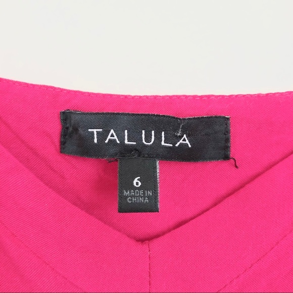 💕 Aritzia TALULA Hot Pink Lipinski Dress Sz 6 💕 - Picture 5 of 6